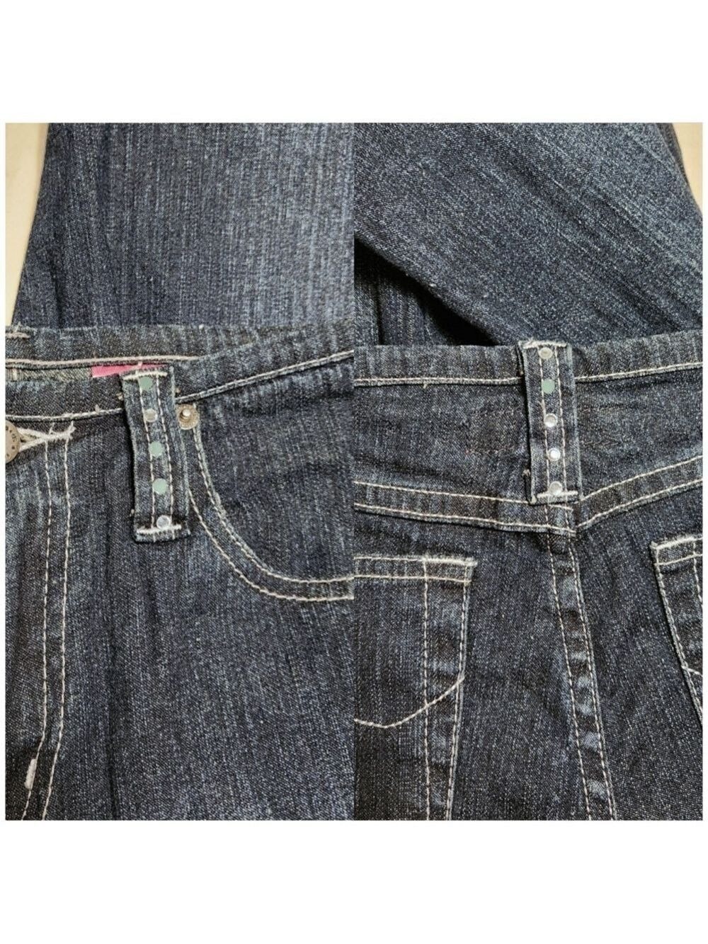 Zana Di Girls Flare Denim Jeans Dark Wash Size 16 - Picture 8 of 10